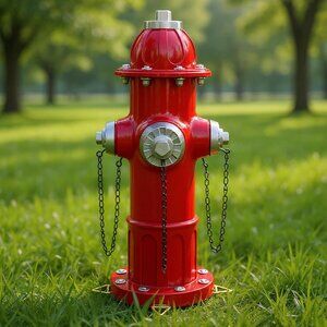 Garden Fire Hydrant Dog Pee Post Figurine Sculpture for Outdoor Decorative
